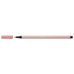 Stylo feutre pen 68 pointe moyenne 1mm rose poudré blush stabilo