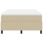 vidaXL Lit Box Spring avec Matelas Vert Clair Gris Petit Double Tissu Velours Côtelé