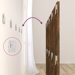 vidaXL Tête de lit Chêne fumé 160x1 5x80 cm Bois d'ingénierie