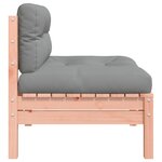 vidaXL Canapé de jardin sans accoudoirs et coussins 2 Pièces bois douglas