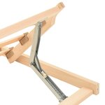 vidaXL Sommier à lattes sans matelas tête de lit réglable 80x200 cm