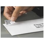 Mini étiquettes auto-adhésives d'adresses, 45.7 x 25.4 mm - 25 feuilles, 40 étiquettes par feuilles a4 - blanches (paquet 1000 unités)