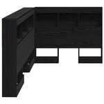 vidaXL Tête de lit de rangement Chêne noir 80 cm Bois d'ingénierie