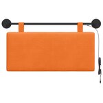 vidaXL Tête de lit suspendue Orange Tissu en velours côtelé
