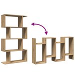 vidaXL Étagère séparatrice de pièce à 4 niveaux chêne artisanal