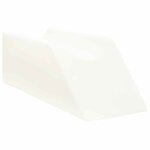 vidaXL Coussin pour les jambes Uni Blanc 68 x 25 x 21 5 cm
