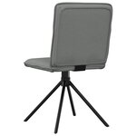 vidaXL Chaises à manger lot de 4 gris foncé tissu