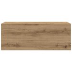 vidaXL Armoire murale de bain chêne artisanal bois d'ingénierie