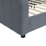 vidaXL Lit de repos gris foncé 90x190 cm velours