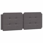 vidaXL Cadre de lit sans matelas gris 140x190 cm similicuir