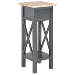 vidaXL Table d'appoint Noir 27 x 27 x 65 5 cm Bois