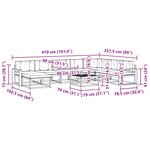 vidaXL Ensemble de canapés d'extérieur 9 Pièces Blanc et Beige