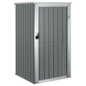 vidaXL Abri à outils de jardin gris 88x89x161 cm acier galvanisé