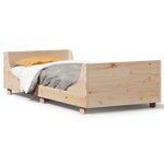 vidaXL Cadre de lit sans matelas 100x200 cm bois massif de pin