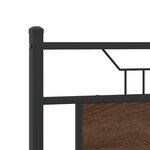 vidaXL Cadre de lit sans matelas chêne marron 150x200 cm