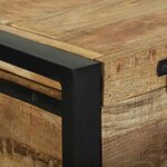 vidaXL Coffres de rangement 80 x 30 x 30 cm Bois de manguier massif