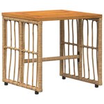 vidaXL Ensemble de meubles d'extérieur 3 Pièces Blanc Naturel et Crème