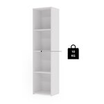 Bibliothèque Loni 160 x 40 cm - blanc  étagère ouverte