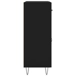 vidaXL Buffet noir 69 5x34x90 cm bois d'ingénierie