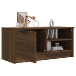 vidaXL Meuble TV Chêne marron 80x35x36 5 cm Bois d'ingénierie