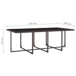 vidaXL Ensemble à manger d'extérieur et coussins 13 Pièces Résine tressée