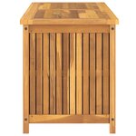 vidaXL Boîte de jardin 114x50x58 cm Bois massif de teck