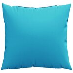 vidaXL Coussins décoratifs 4 Pièces Turquoise 40 x 40 cm tissu
