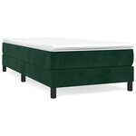 vidaXL Cadre de lit vert foncé 80x200 cm velours