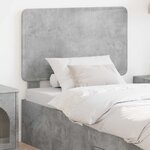 vidaXL Tête de lit Gris béton 80 cm Bois d'ingénierie