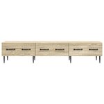 vidaXL Meuble TV Chêne Sonoma 147 x 34 5 x 30 cm Bois d'ingénierie