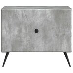 vidaXL Table basse Gris béton 49 x 50 x 40 cm Bois d'ingénierie