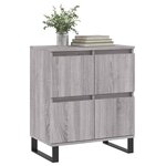 vidaXL Buffet Sonoma gris 60x35x70 cm Bois d'ingénierie