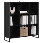 vidaXL Bibliothèque Chêne noir 99 5 x 30 x 108 5 cm Bois d'ingénierie