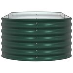 vidaXL Jardinière surélevée Vert 240 x 80 x 44 cm Acier