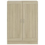 vidaXL Bibliothèque Chêne sonoma 82 5x30 5x115 cm Bois d'ingénierie