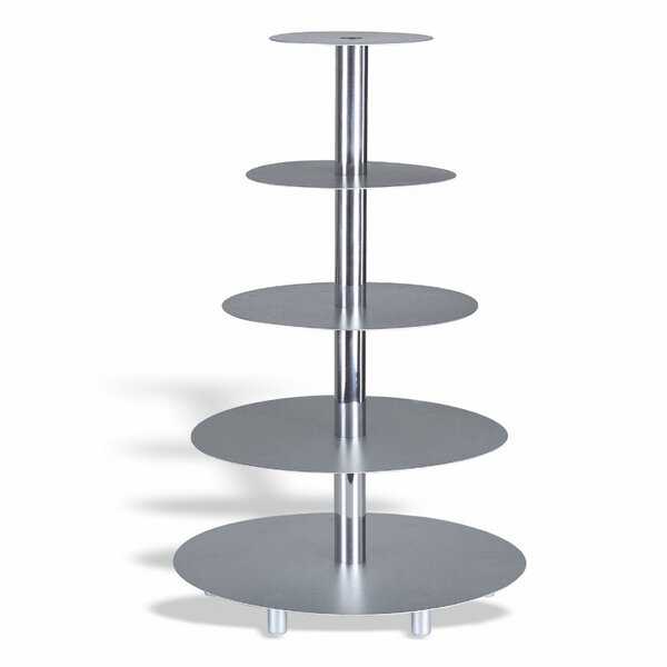 Présentoir à gâteaux en aluminium 5 niveaux - pujadas -  - aluminium