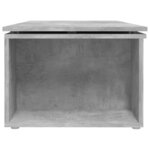 vidaXL Table basse gris béton 150x50x35 cm bois d'ingénierie