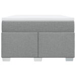 vidaXL Sommier à lattes de lit avec matelas Gris clair 120x200cm Tissu