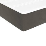 vidaXL Sommier à lattes de lit et matelas Gris foncé 90x190 cm Velours