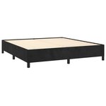 vidaXL Cadre de lit Noir 160x200 cm Velours