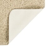 vidaXL Tapis shaggy antidérapant Crème 200x290 cm