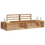 vidaXL Ensemble de canapés d'extérieur Naturel 203 5 x 83 x 73 cm