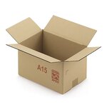 Caisse carton galia simple cannelure avec rabats 30x20x20 cm (lot de 20)