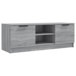 vidaXL Meuble TV Sonoma gris 102x35x36 5 cm Bois d'ingénierie