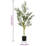 vidaXL Olivier artificiel 450 feuilles 120 cm vert