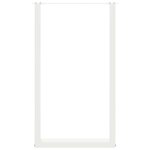 vidaXL Pieds de table de bar en U 2 pièces blanc 60 x (100-101) cm acier