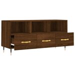 vidaXL Meuble TV chêne marron 102x36x50 cm bois d'ingénierie