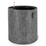 LECHUZA Jardinière TRENDCOVER 32 Felt ALL-IN-ONE Gris foncé