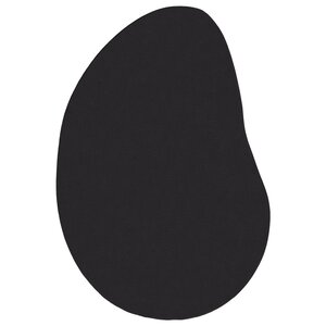 vidaXL Tapis Noir 120 x 170 cm Polyester Antidérapant