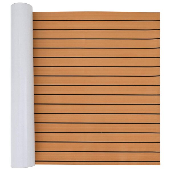 vidaXL Tapis de bateau Marron et noir 240 x 90 cm EVA